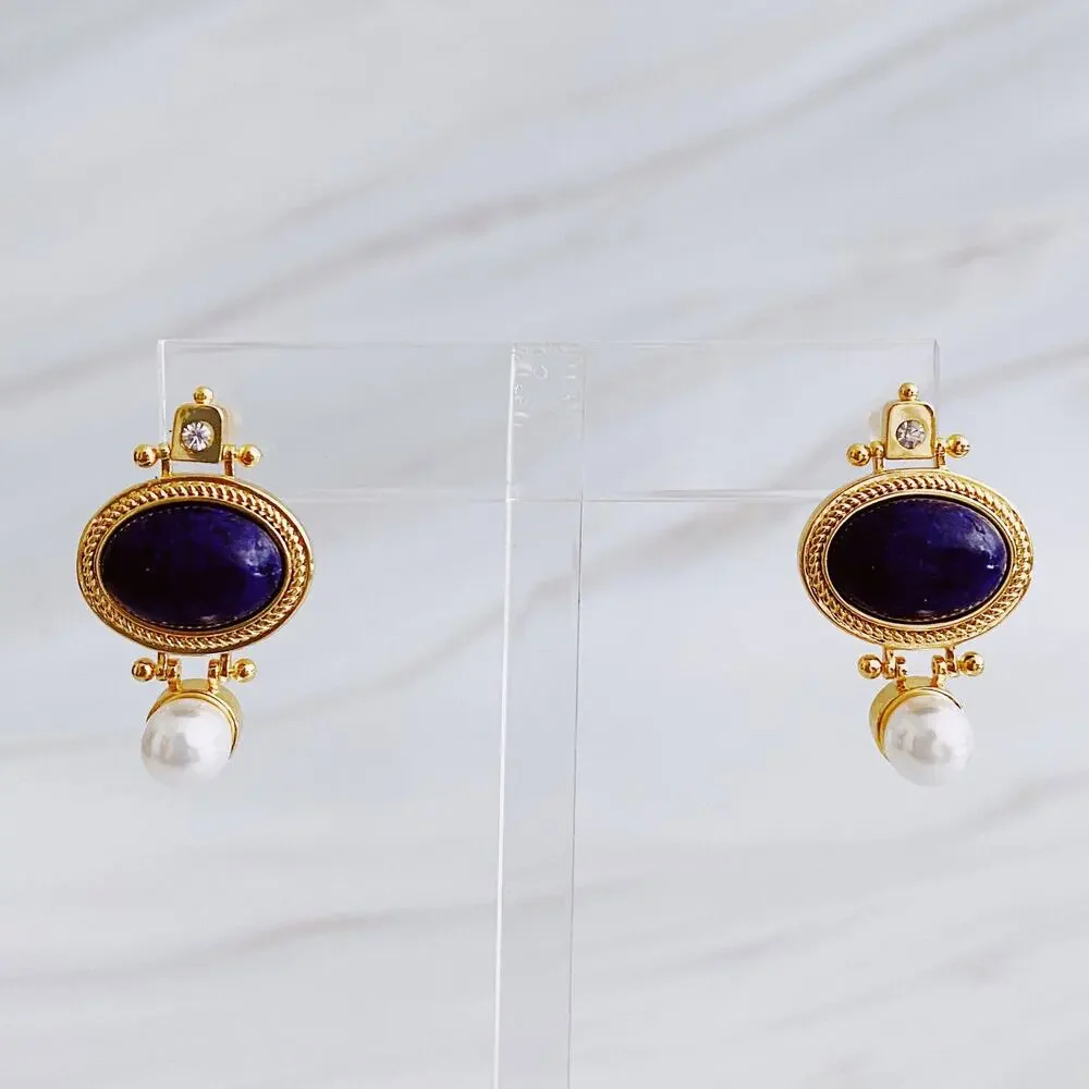 Noble Beauty Designer Stud Earrings | 18k Gold Plated
